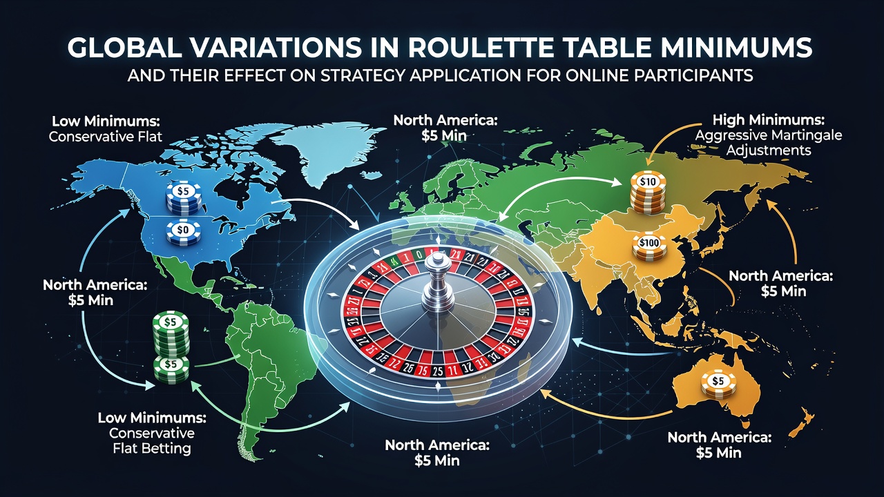 Vergleich verschiedener Roulette-Tische mit unterschiedlichen Mindesteinsätzen in globalen Casinos