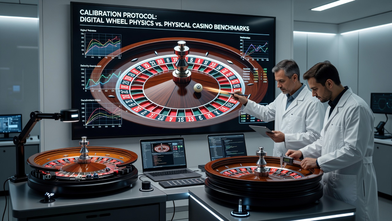 Vergleich von Messdaten eines realen und eines simulierten Roulette-Rades