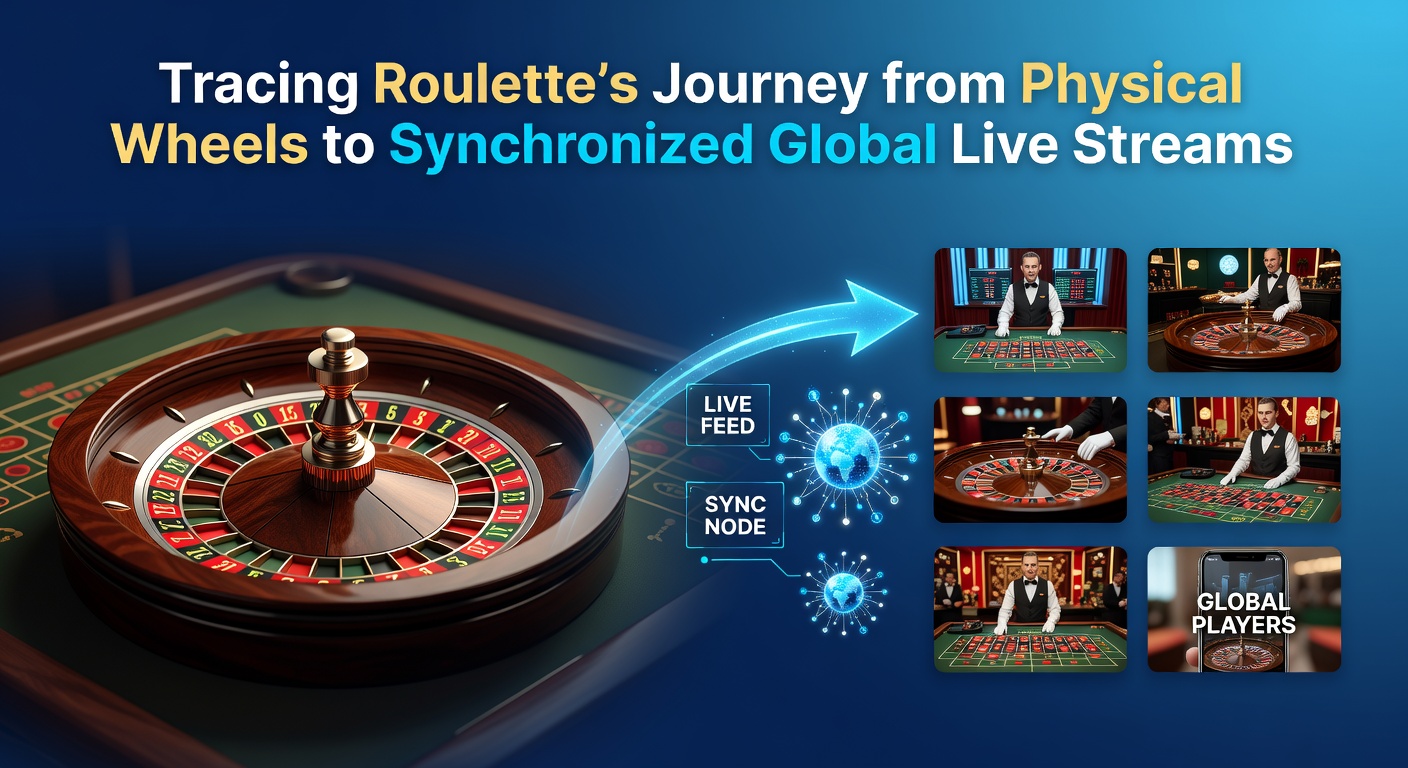 Historisches Roulette-Rad in einem klassischen Casino mit physischem Setup und Beleuchtung